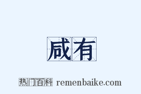 咸有是什么意思的图片